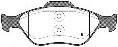 OPEN PARTS bpa076600 -  Комплект тормозных колодок, дисковый тормоз